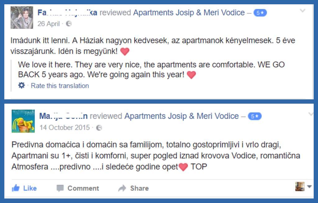 Apartments Meri Vodice Eksteriør billede